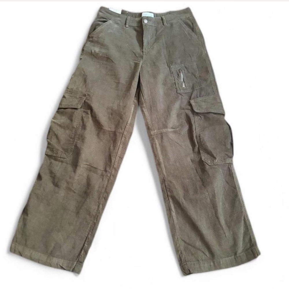 Corduroy Cargo Pants - Brown